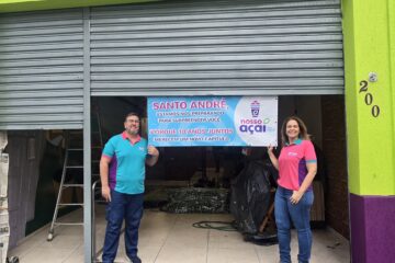 Nosso Açaí reinaugura loja de Santo André (SP) neste sábado, 02 de agosto, repleta de novidades e promoções